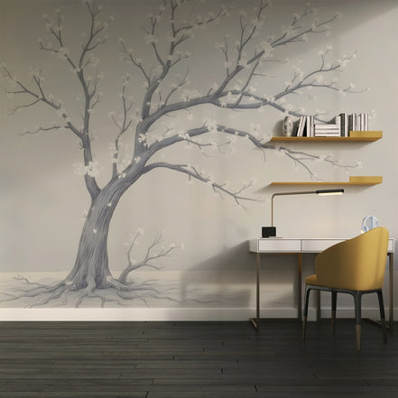 Arbre Fleuri en Hiver