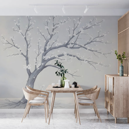 Arbre Fleuri en Hiver