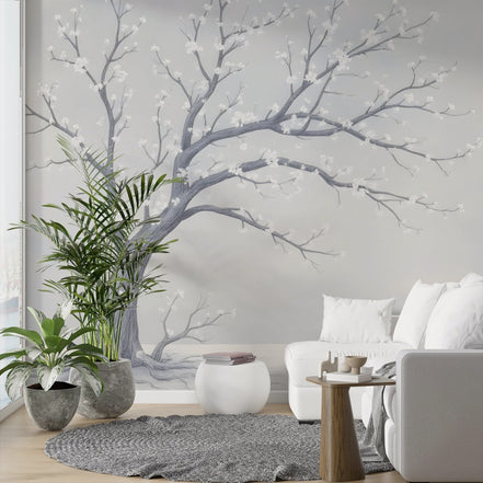Arbre Fleuri en Hiver