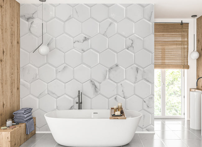 Carrelage Hexagonal Élégance Minimaliste