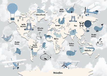Carte du Monde des Animaux Voyageurs