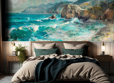 Côte Sauvage aux Vagues Émeraude