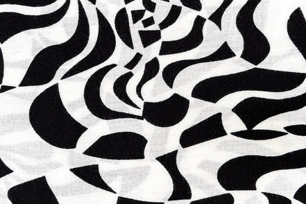 Damier Abstrait Noir et Blanc