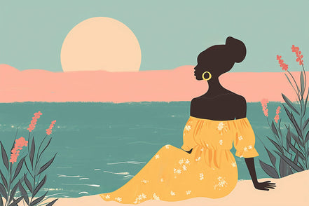 Douce Mélancolie au Coucher du Soleil