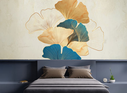 Éventail de Ginkgo Stylisé