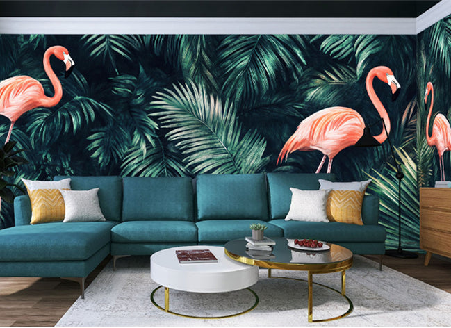 Flamants Roses au Cœur de la Jungle
