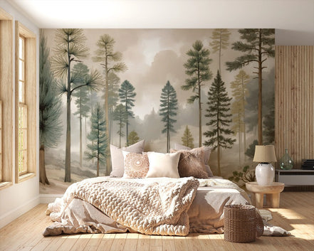 Forêt de Conifères Éthérée