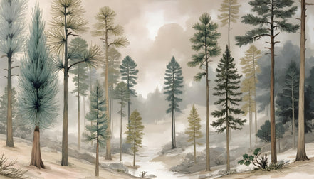 Forêt de Conifères Éthérée