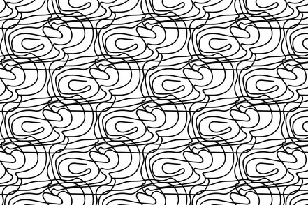Labyrinthe Organique en Lignes Noires