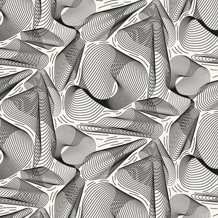 Ondulations Abstraites Grises