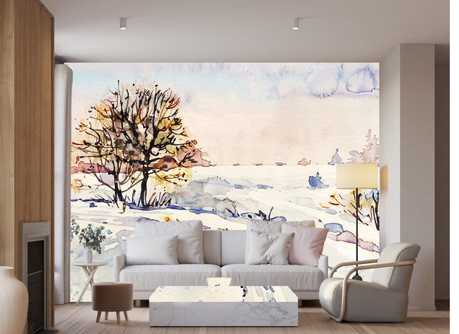 Paysage Hivernal Aérien