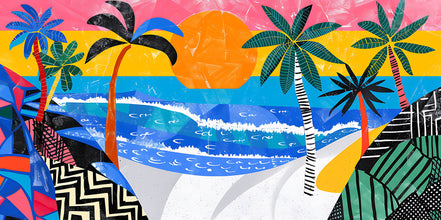 Rêve Tropical en Couleurs Vives