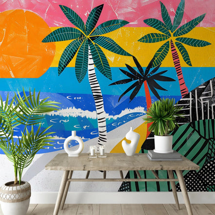 Rêve Tropical en Couleurs Vives
