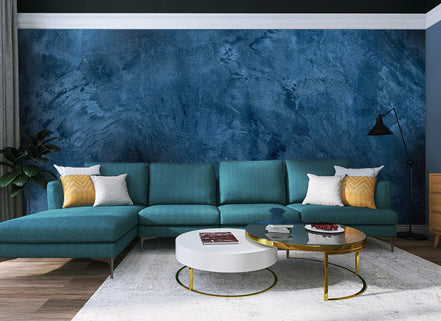 Texture Ciment Bleu Profond