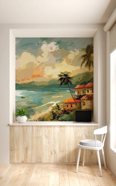 Villa Côtière et Paysage Estival
