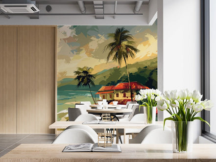 Villa Côtière et Paysage Estival
