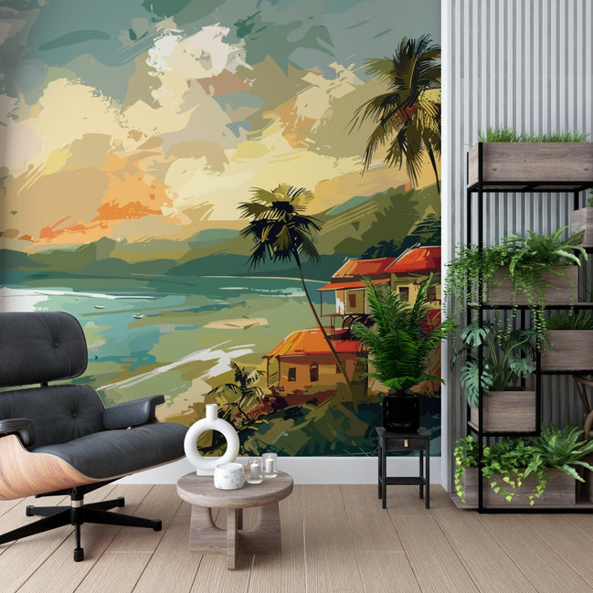 Villa Côtière et Paysage Estival