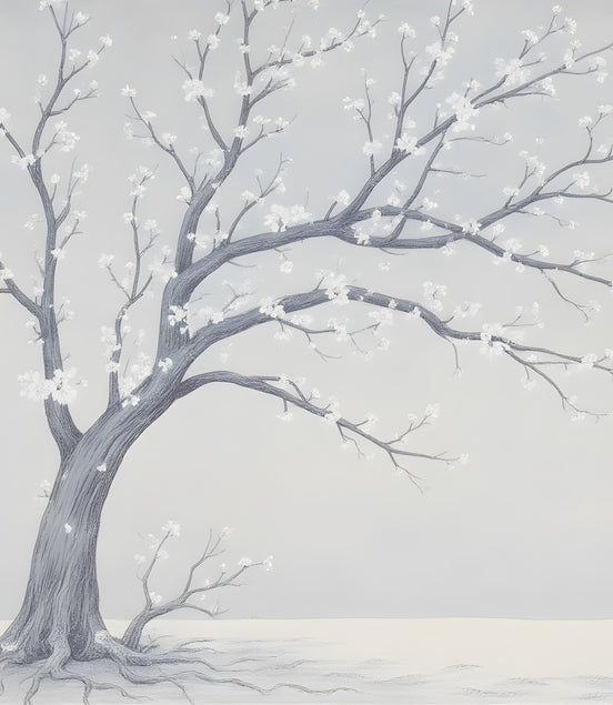 Arbre Fleuri en Hiver