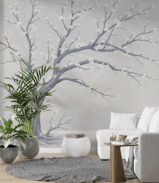 Arbre Fleuri en Hiver
