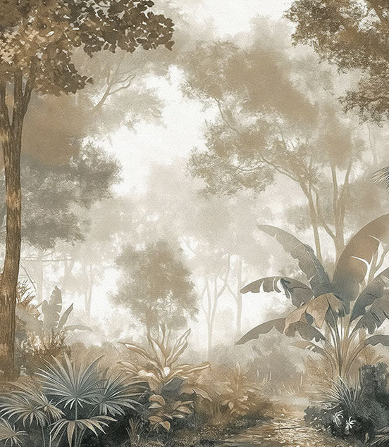 Brume Matinale dans la Forêt Tropicale