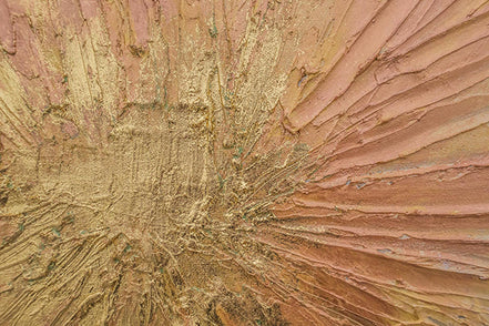 Explosion Abstraite Dorée