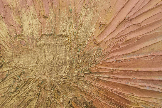 Explosion Abstraite Dorée