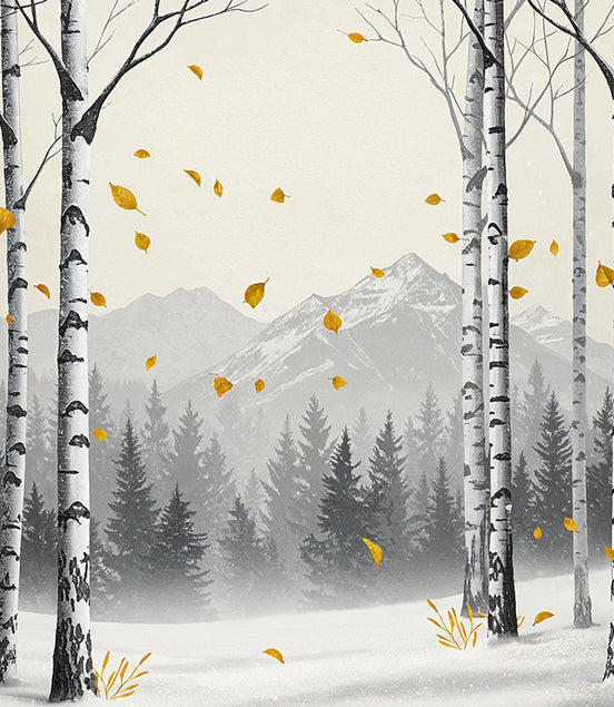 Forêt de Bouleaux en Automne