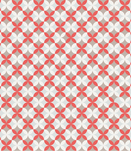 Motif Géo-Floral Rétro