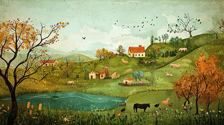 Paysage Campagnard Enchanté