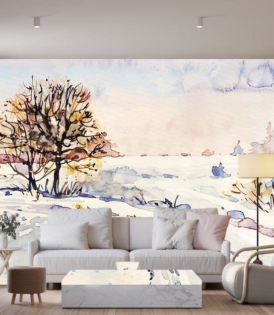 Paysage Hivernal Aérien