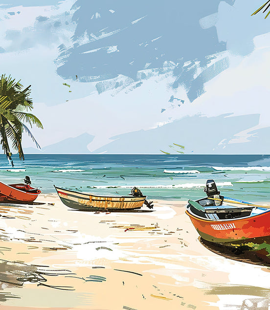 Paysage de Plage Tropicale