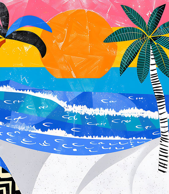 Rêve Tropical en Couleurs Vives