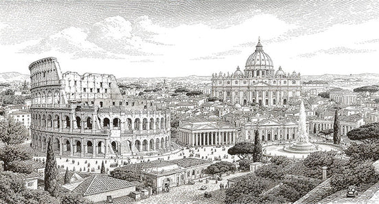 Rome en Noir et Blanc