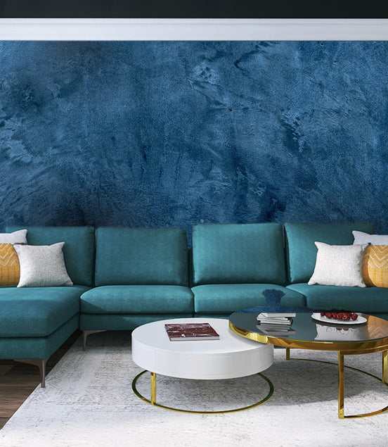 Texture Ciment Bleu Profond