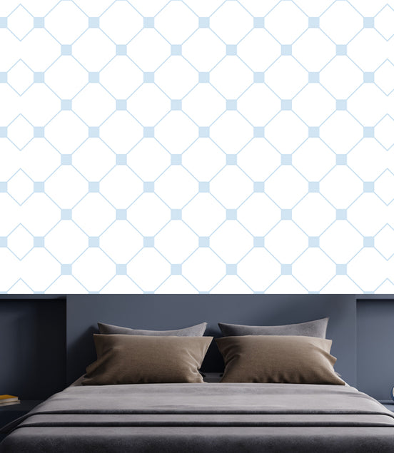Treillis Diamanté Bleu Ciel