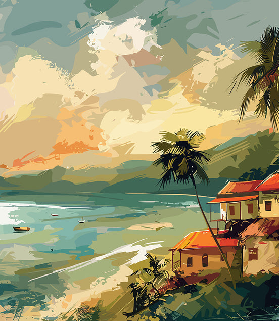Villa Côtière et Paysage Estival