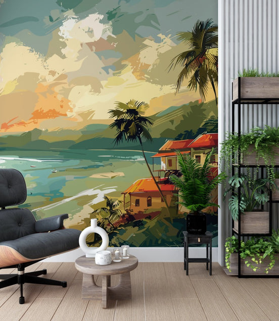 Villa Côtière et Paysage Estival